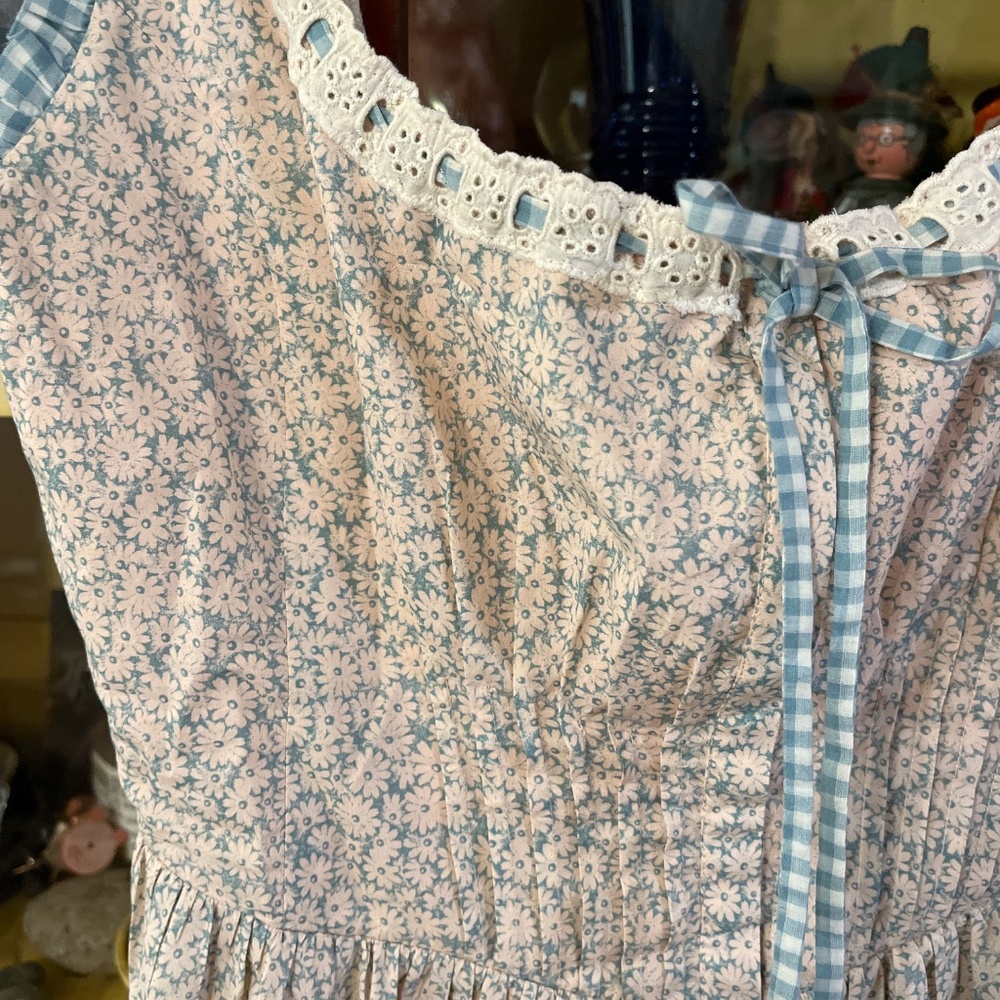 Christy Dawn Light Blue Floral Midi Dress - Picture 4 of 4